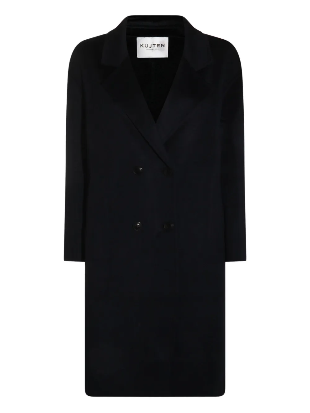 

Двубортное шерстяное пальто kujten, синий