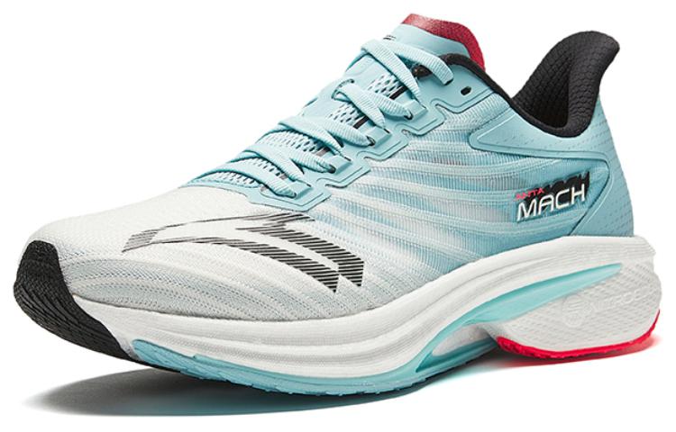 Anta MACH 4.0 Low Top мужские беговые кроссовки Papyrus White/Maca Blue/Black, Papyrus White/Macaron Blue/Basic Black — фото 2