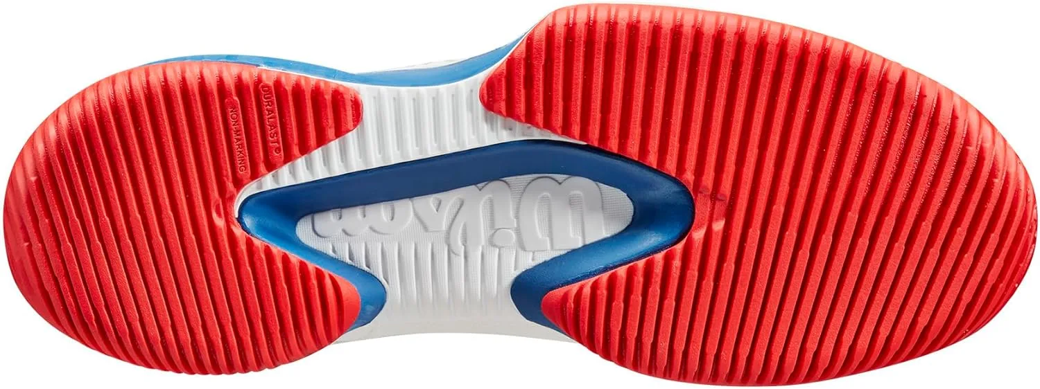 Мужские теннисные кроссовки Wilson Men's KAOS Rapide SFT, белый/синий/красный — фото 3