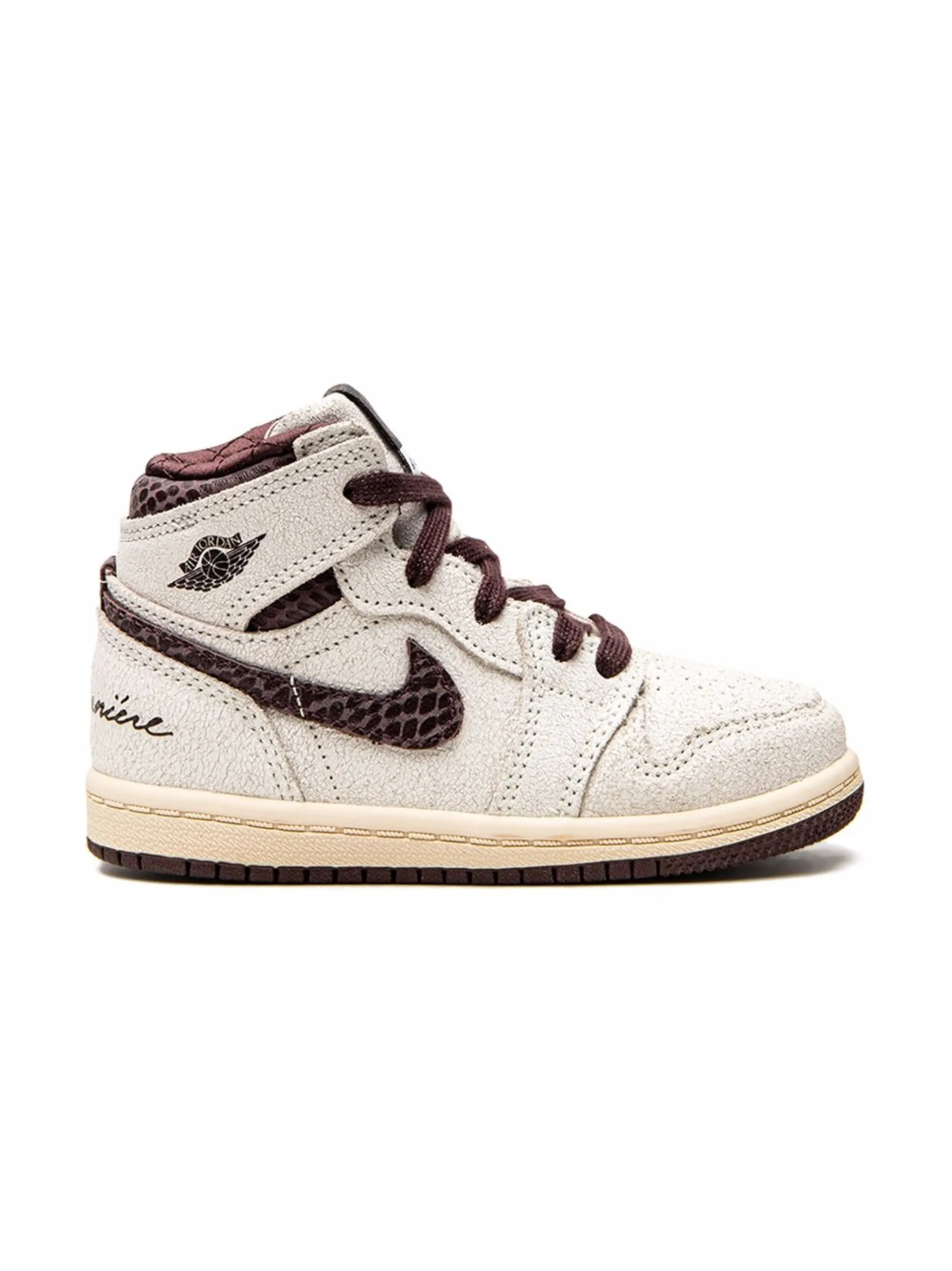 Кроссовки Jordan 1 Retro High OG SP из коллаборации с A Ma Maniere Jordan Kids, нейтральный — фото 2