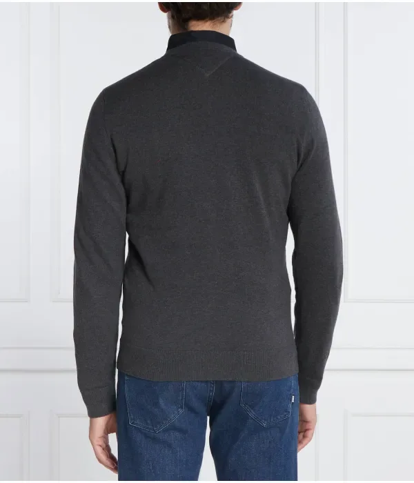 Классический свитер с круглым вырезом regular fit Tommy Hilfiger, графитовый — фото 4