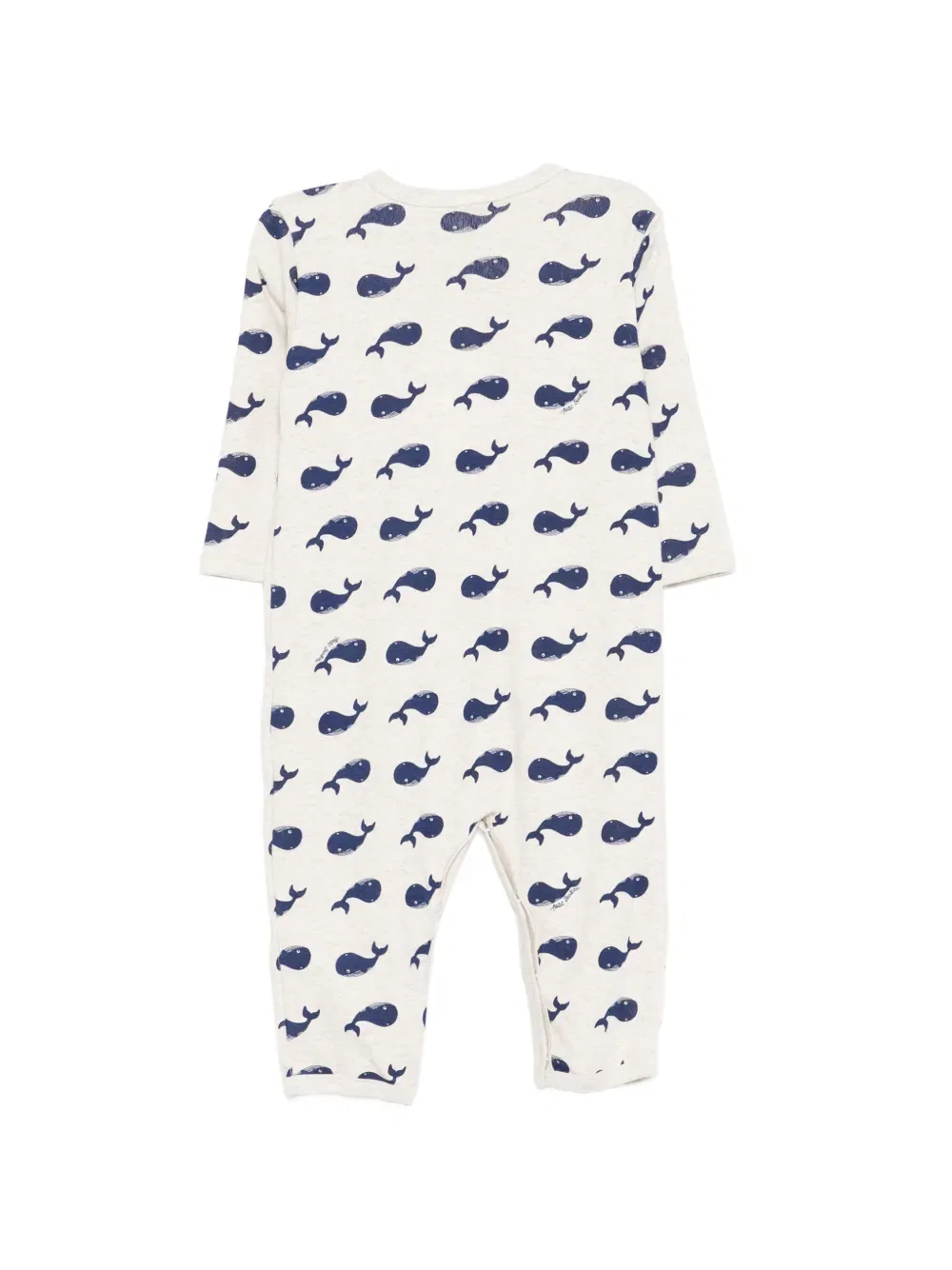 Комбинезон с принтом в виде китового кита Petit Bateau, нейтральный — фото 2