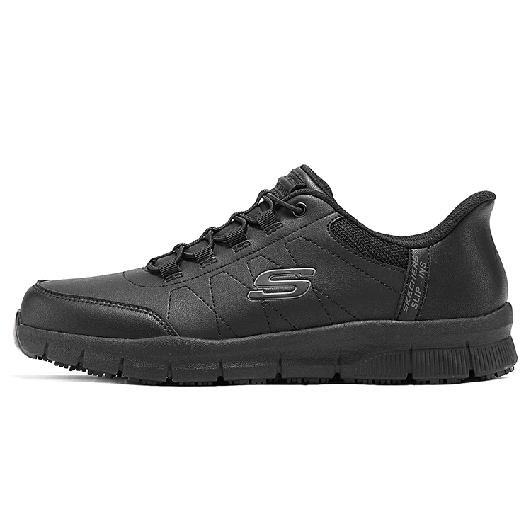 

Износостойкие повседневные низкие кроссовки мужские Black Skechers, черный+Подарок (массажный мяч)