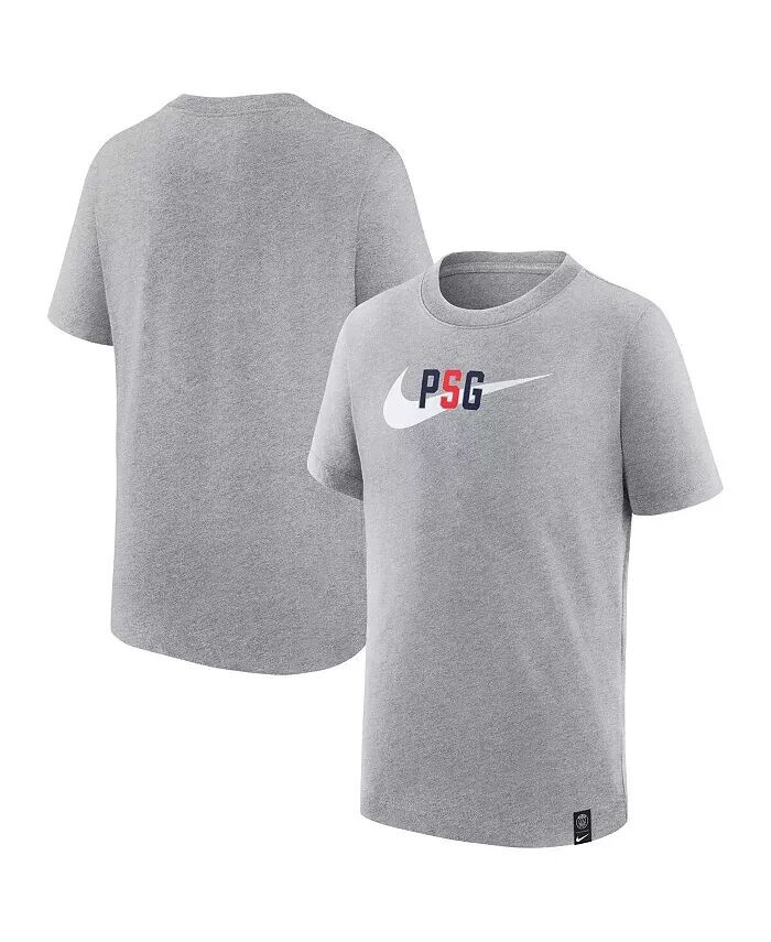 

Серая футболка с логотипом Big Boys Heather Paris Saint-Germain Nike
