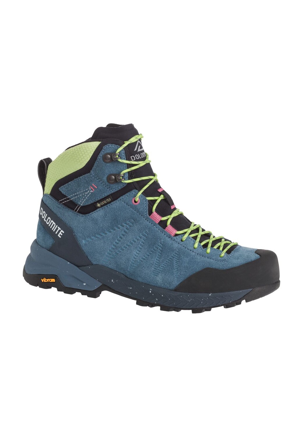 Трейлинговые туфли "Crodarossa Leather High GTX", кожаные, водонепроницаемые, женские DOLOMITE, цвет 0924 Denim Blue