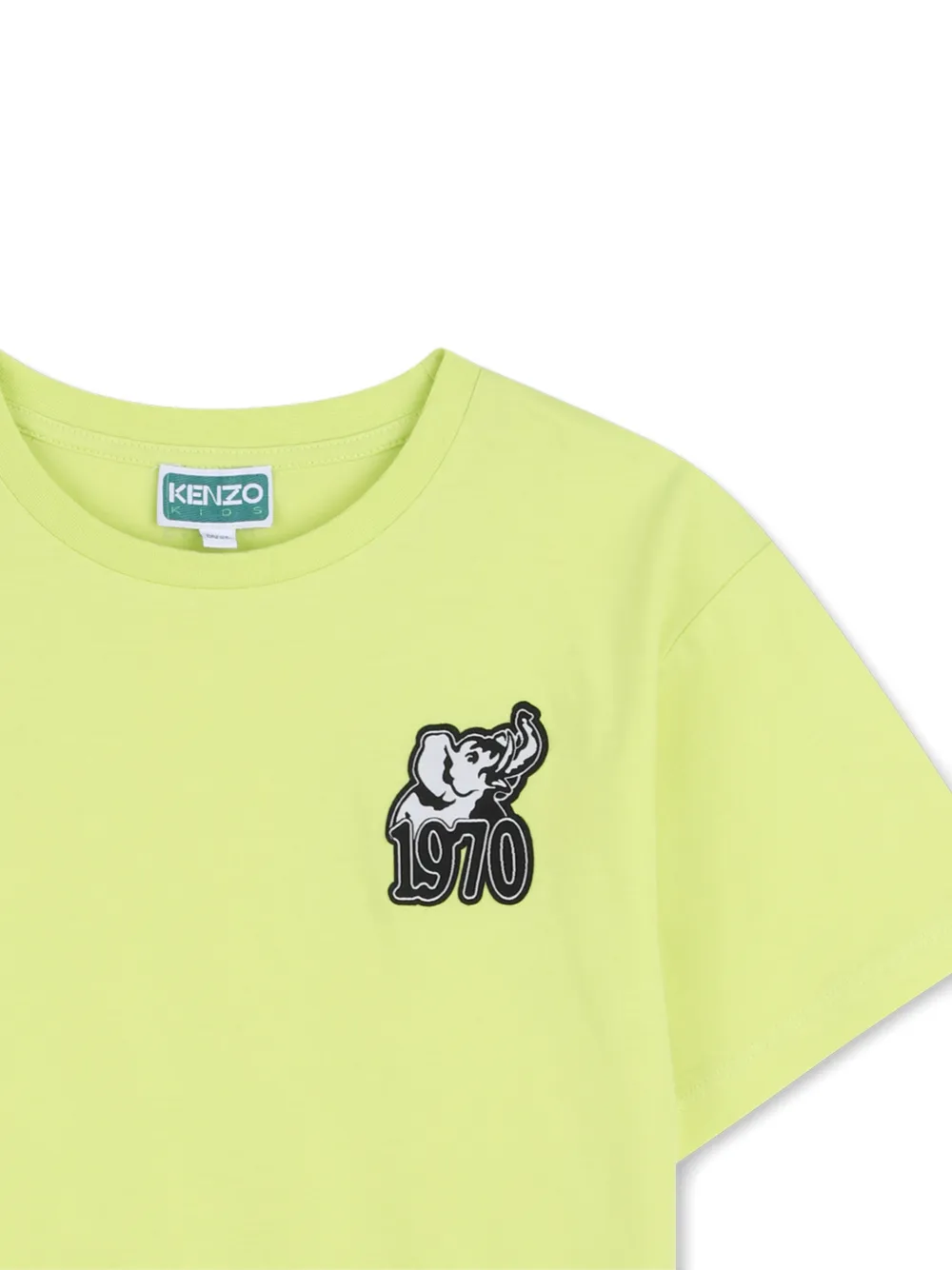 Футболка с нашивкой Kenzo Kids, зеленый — фото 3