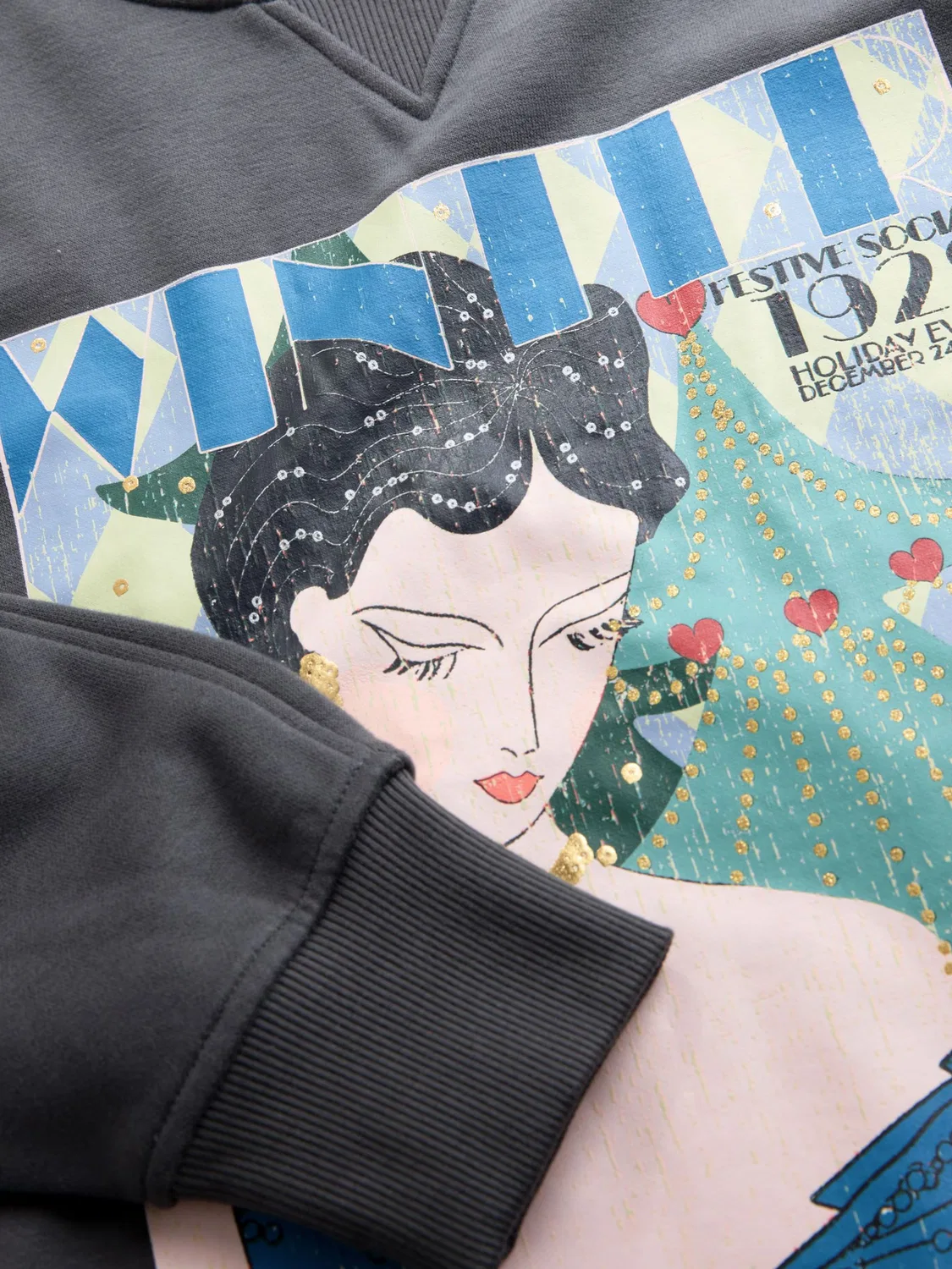 Толстовка 'Vintage Magazine' Next, Grey — фото 2