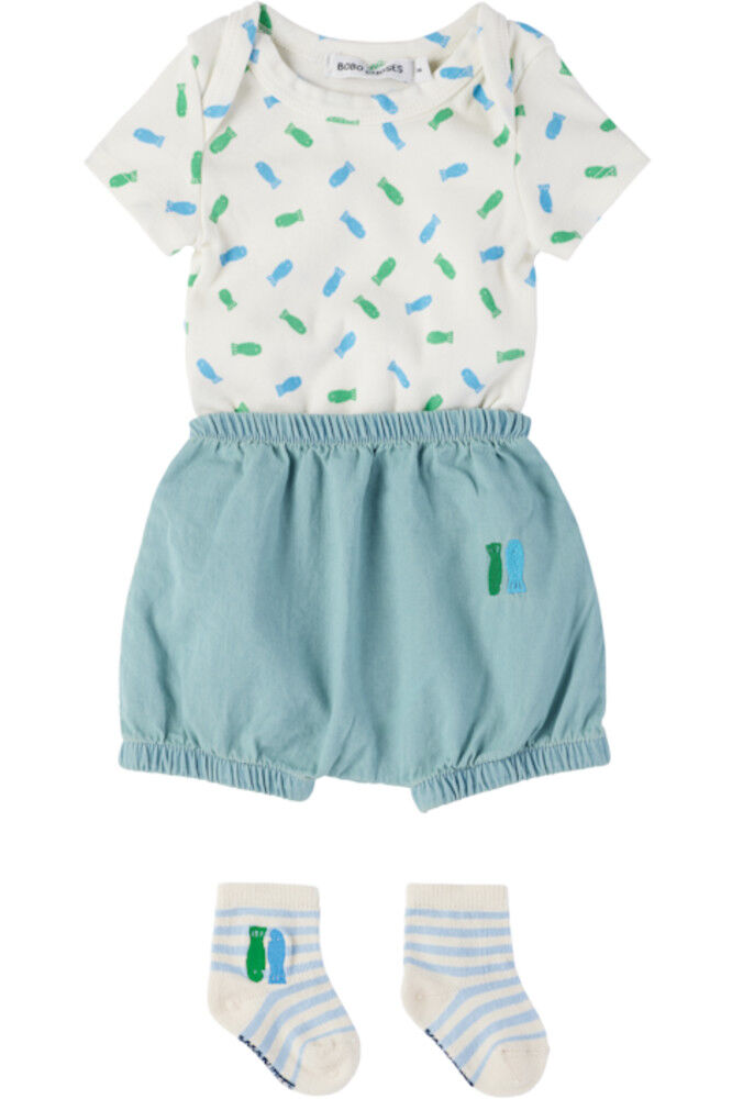 

Детский комплект боди Off-White Lucky Fish Bobo Choses