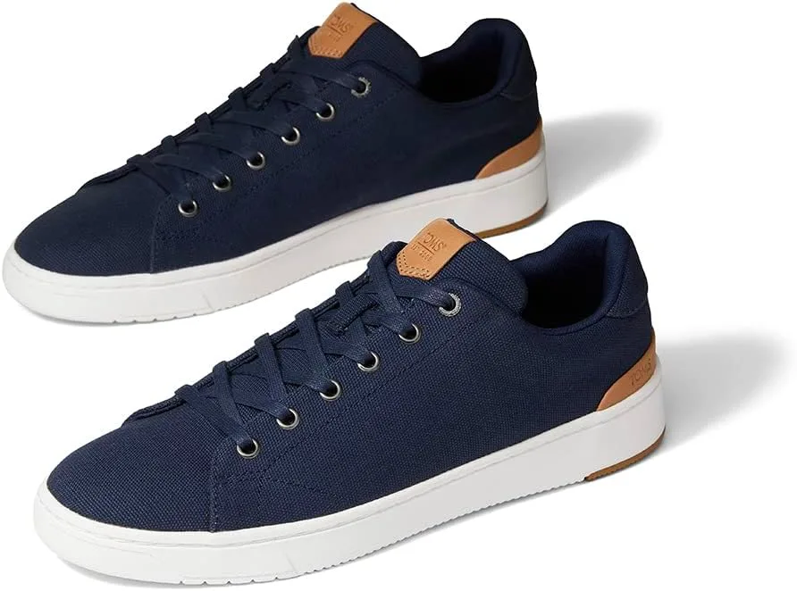 Мужские повседневные кроссовки TOMS Travel Lite Low на шнуровке - черные — фото 3