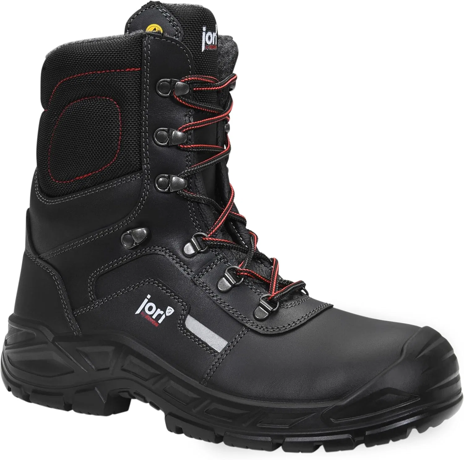 Ботинки ELTEN Jori Sicherheitsschnürstiefel (Form C) jo_ROBUST High ESD S3 CI, Damen und Herren, Leder/Textil, Stahlkappe, leicht, robust, Schwarz, Black