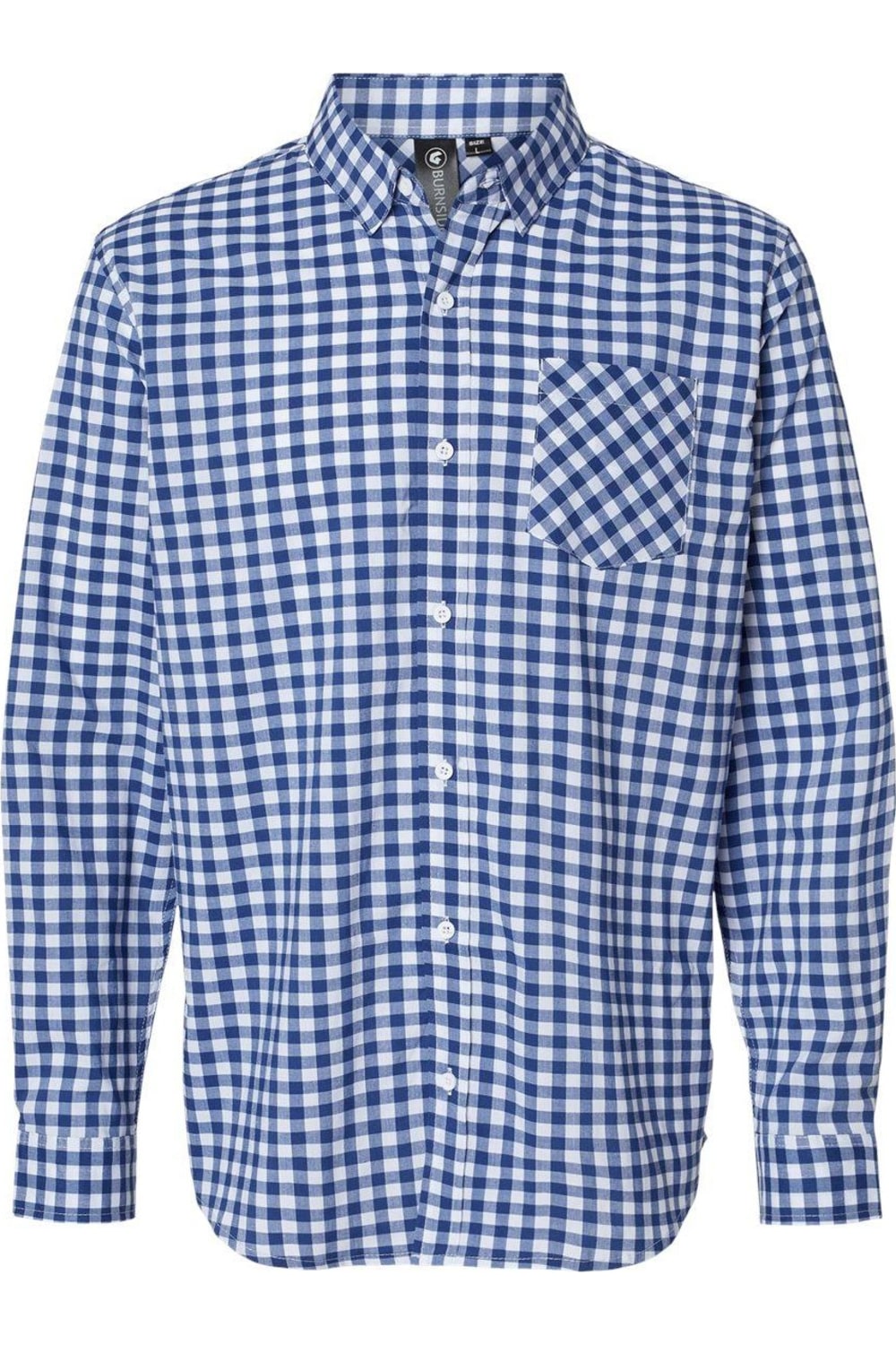 

Футболка Burnside Technical Stretch Burn, цвет navy/ white gingham