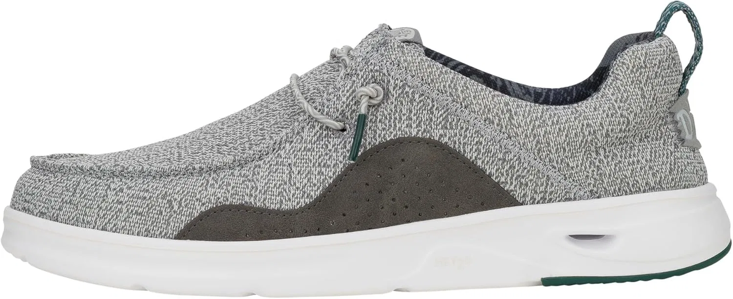 Мокасины сетчатые HEYDUDE, цвет Monument Grey/Dawn Blue