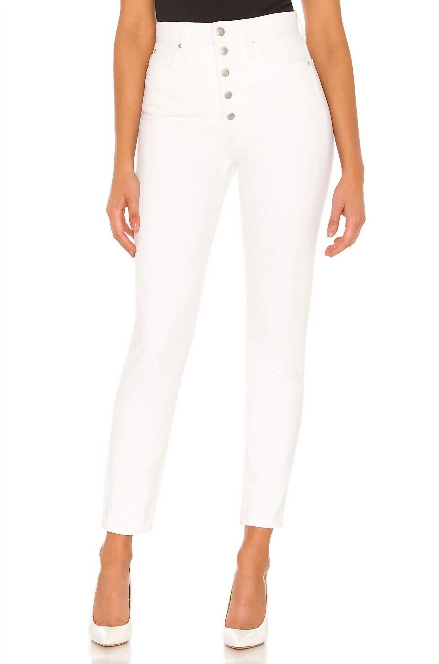 

Прямые джинсы Danielle High Rise цвета слоновой кости JOE'S Jeans