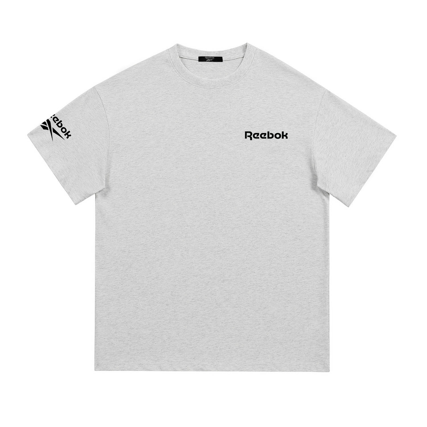 

Футболка Unisex Crew Neck Moderate Straight Fit Reebok, белый heather серый