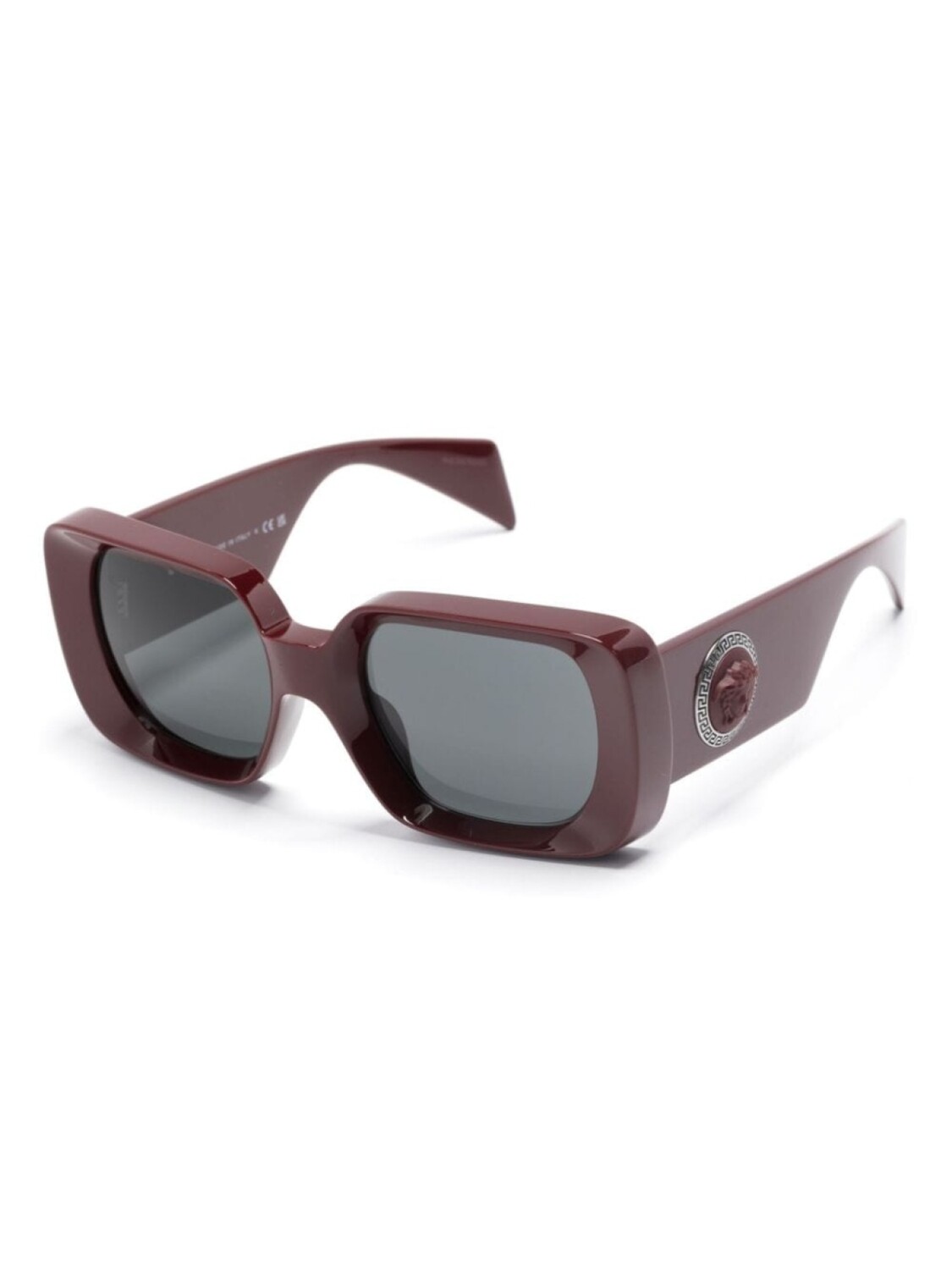 Versace Eyewear солнцезащитные очки с декором Medusa, красный — фото 2