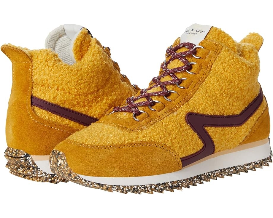 

Кроссовки rag & bone Retro Hiker, цвет Mustard Sherpa