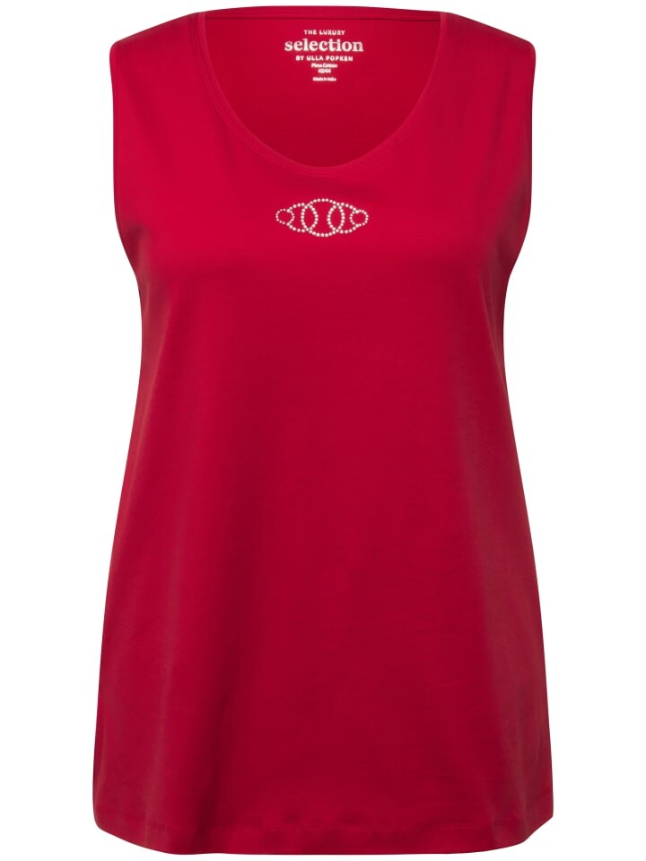 

Футболка Ulla Popken Strick Top, цвет salsa