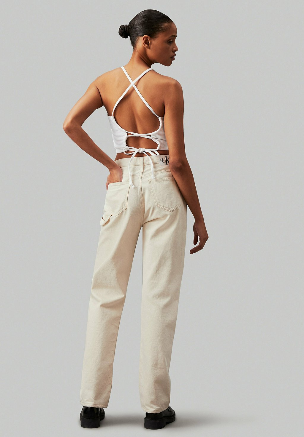 

Топ TIE BACK Calvin Klein Jeans, деним
