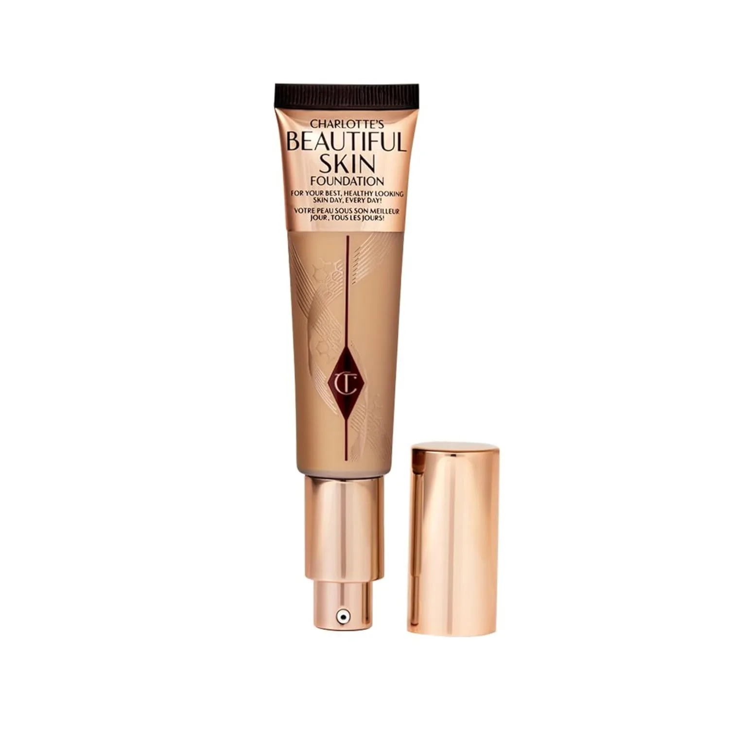 Charlotte Tilbury Beautiful Skin тональный крем среднего покрытия с увлажняющим эффектом, 07 Neutral - Medium with neutral olive undertones