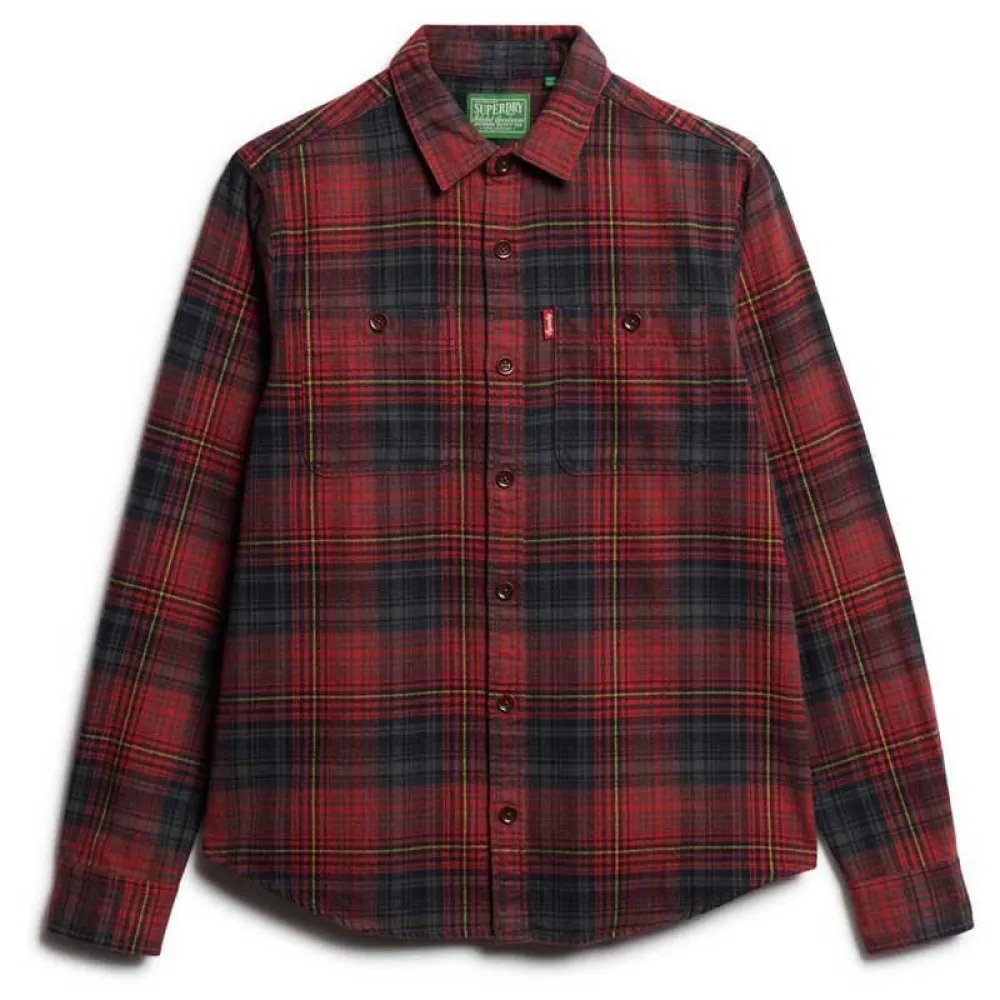 

Верхняя рубашка Superdry Vintage Check, красный