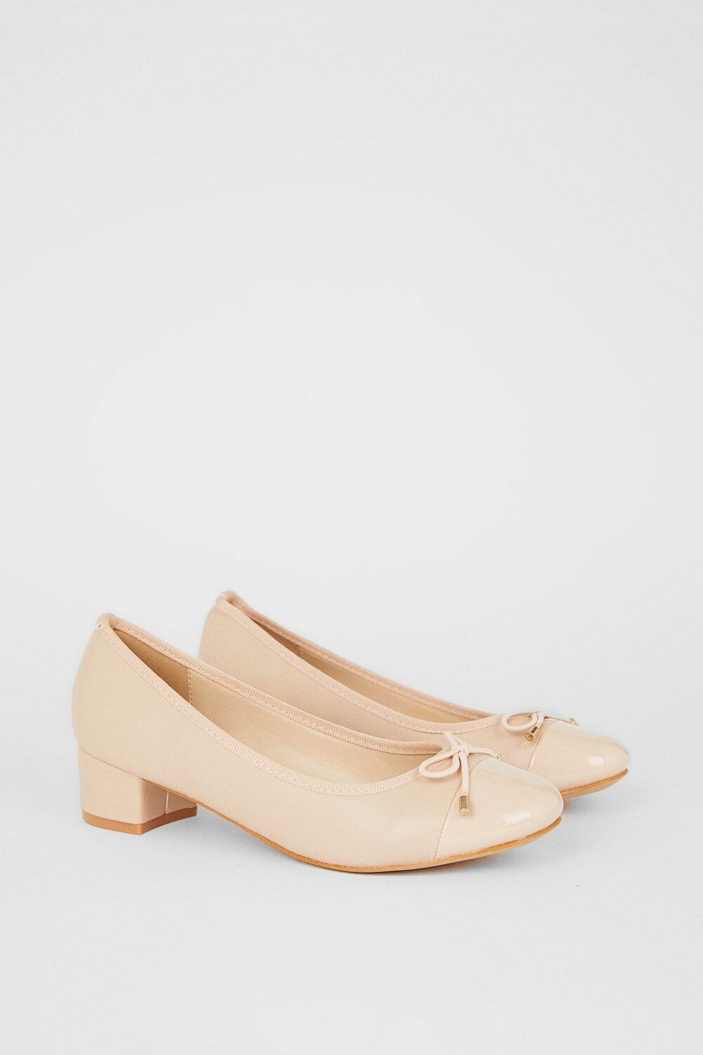 Хорошо для подошвы: балетки Talia на блочном каблуке Dorothy Perkins, розовый — фото 3