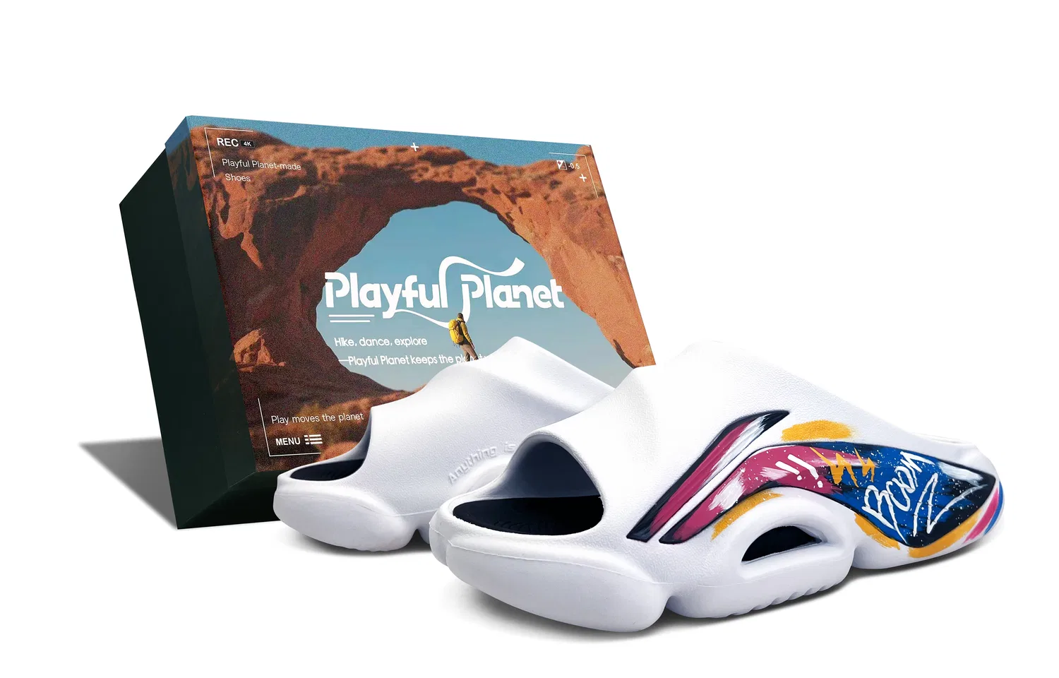 Шлепанцы Li-Ning BADFIVE Play Planet Box