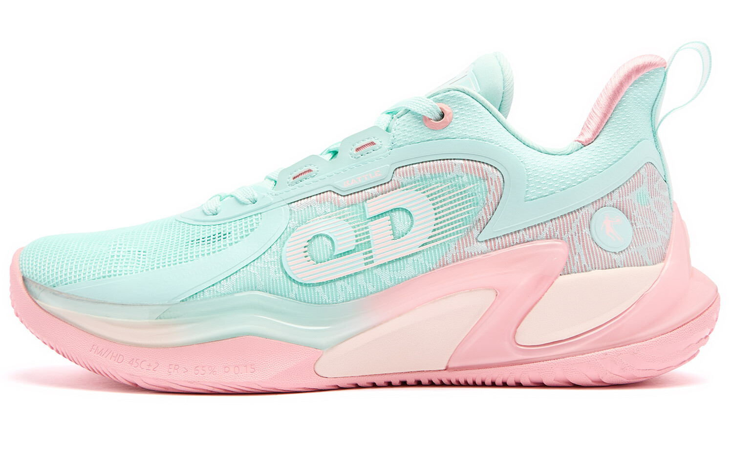 

Баскетбольные кроссовки Basketball Shoes Men Low-Top Water Ripple Colored Nectar Powder Qiaodan, цвет Water Ripple Colored Nectar Powder
