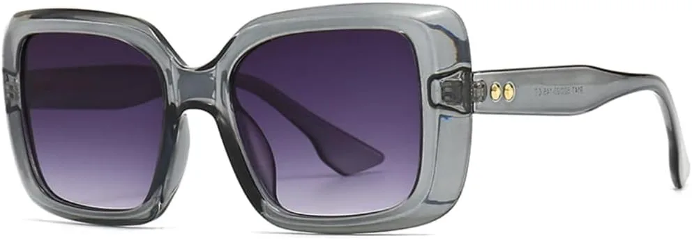 

Солнцезащитные очки с защитой UV400 | Большая оправа, градиентные линзы | Для женщин и мужчин, для занятий спортом на открытом воздухе и вождения DSVIGF, Gray