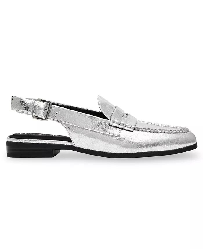 Женские пенни-лоферы Birdie Slingback Mule Anne Klein, серебряный — фото 2