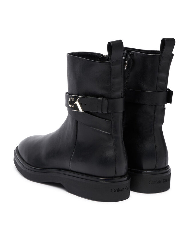 Ботильоны Ankle Boot W/ Metal Logo HW0HW02663 Calvin Klein, черный — фото 3