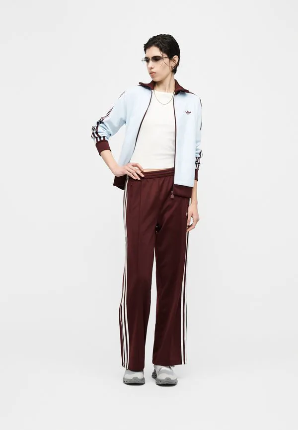Классическая толстовка на молнии tt Adidas Originals, Crystal Sky/Maroon — фото 3