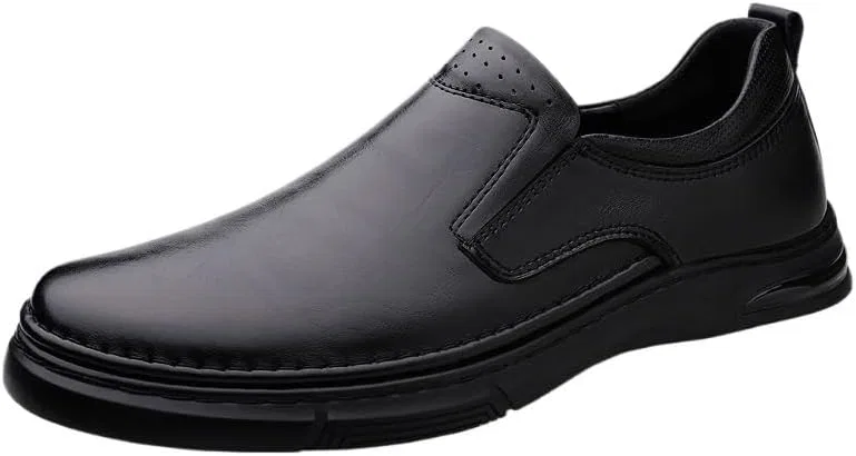 Лоферы мужские из натуральной кожи, Black UOPYNE