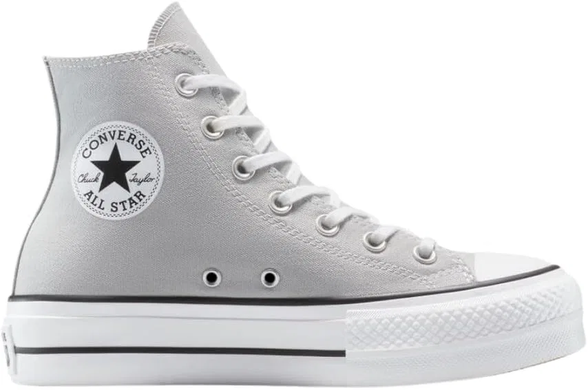 Кроссовки Converse Ctas Lift Hi, серый, белый, черный, размер 35 (европейский размер)