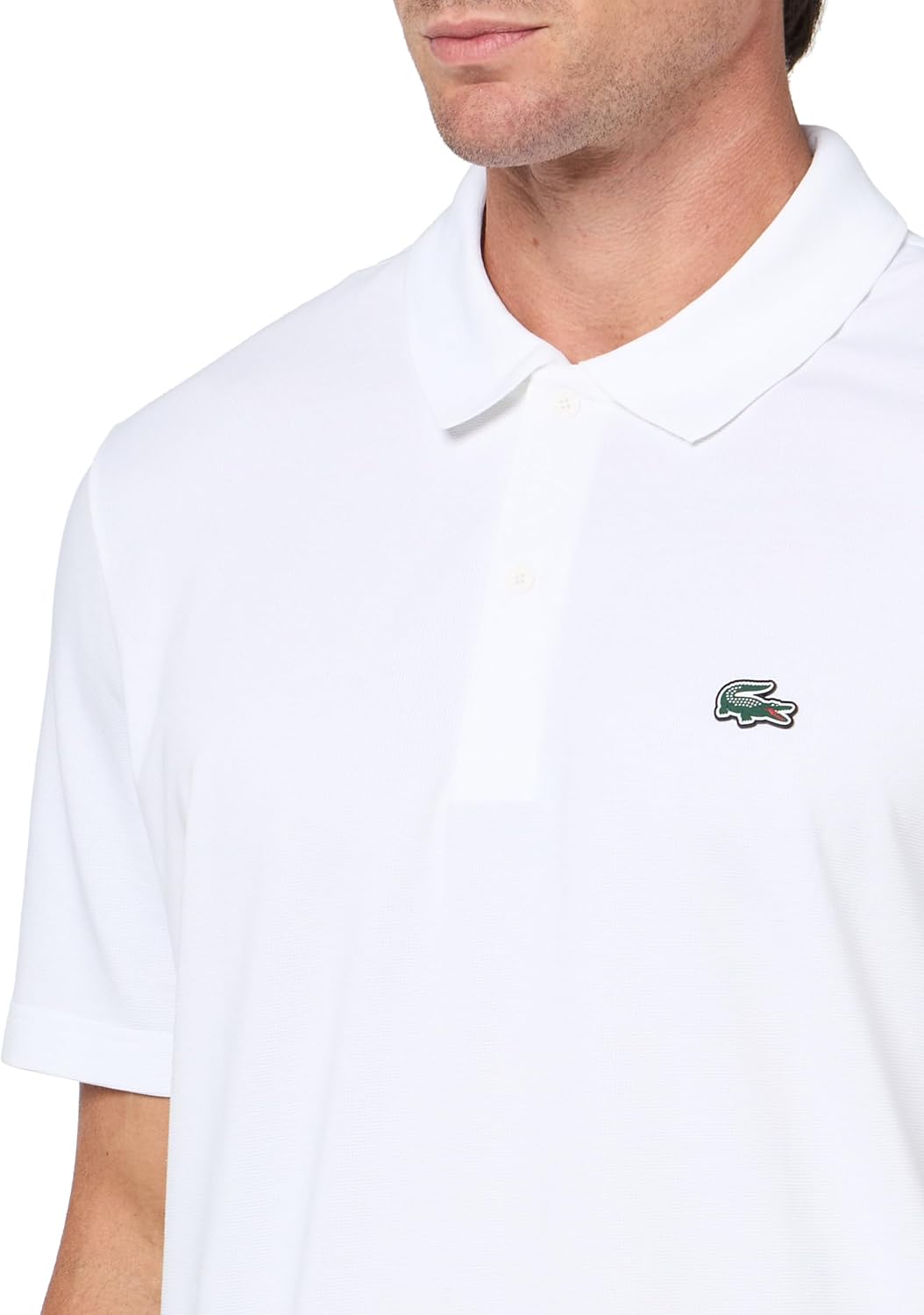 Lacoste мужская модная поло Regular Fit с коротким рукавом, White — фото 3