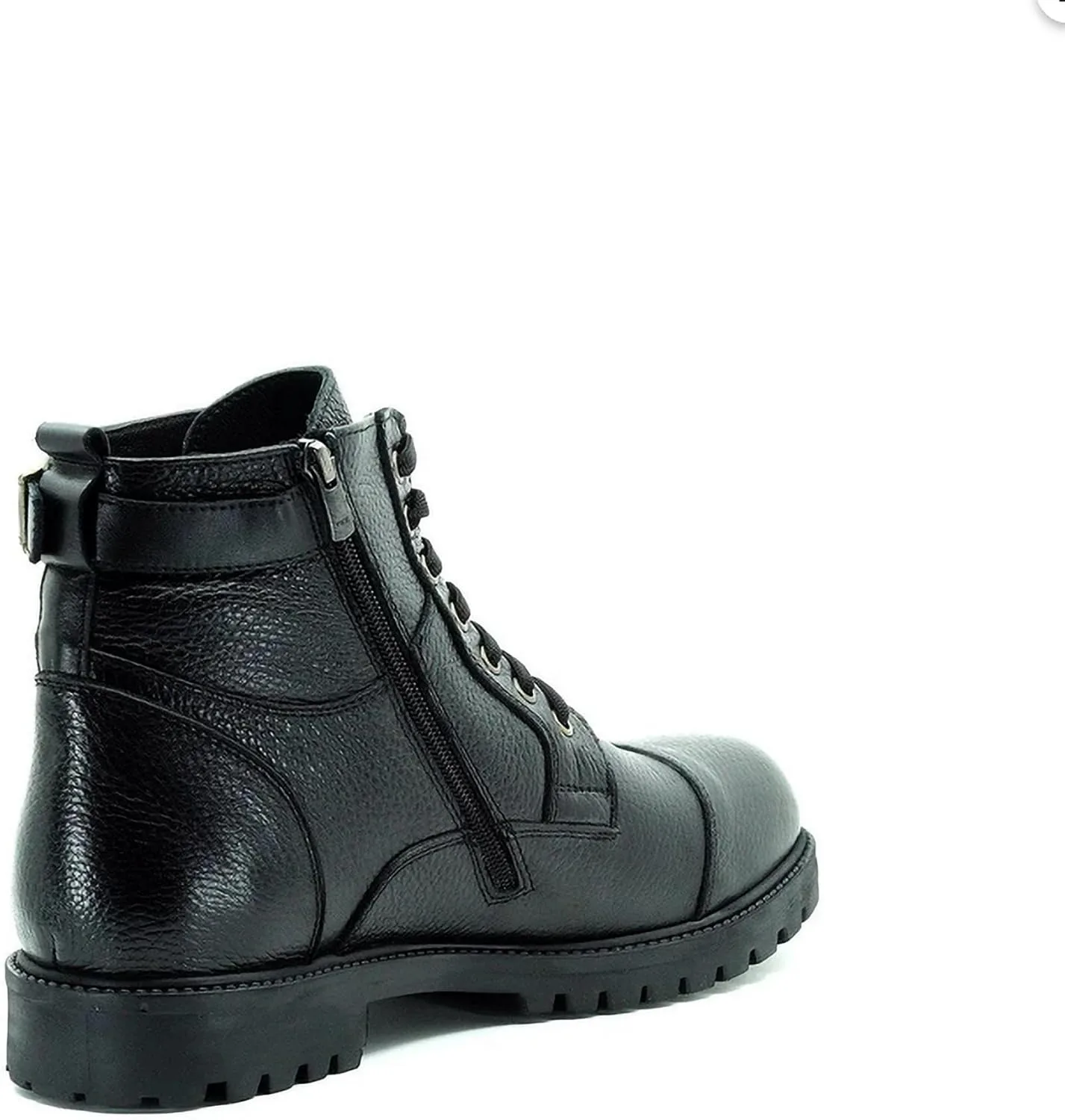 

Мужские повседневные ботильоны DALGALA из черной телячьей кожи большого размера на шнуровке, удобные для ходьбы, черный