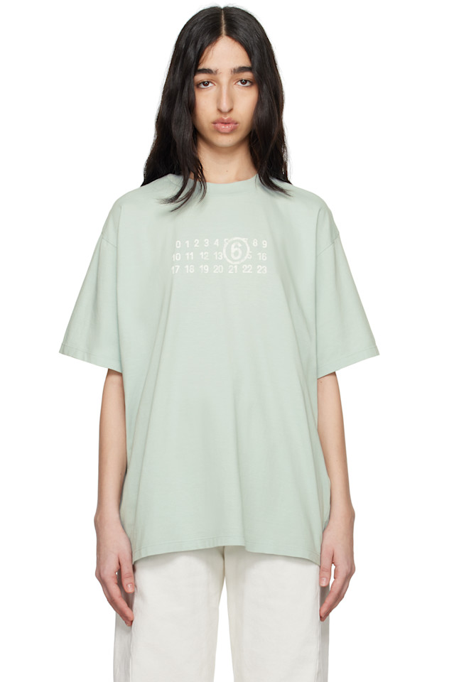 

Базовый джерси-футболка Mm6 Maison Margiela, мультиколор