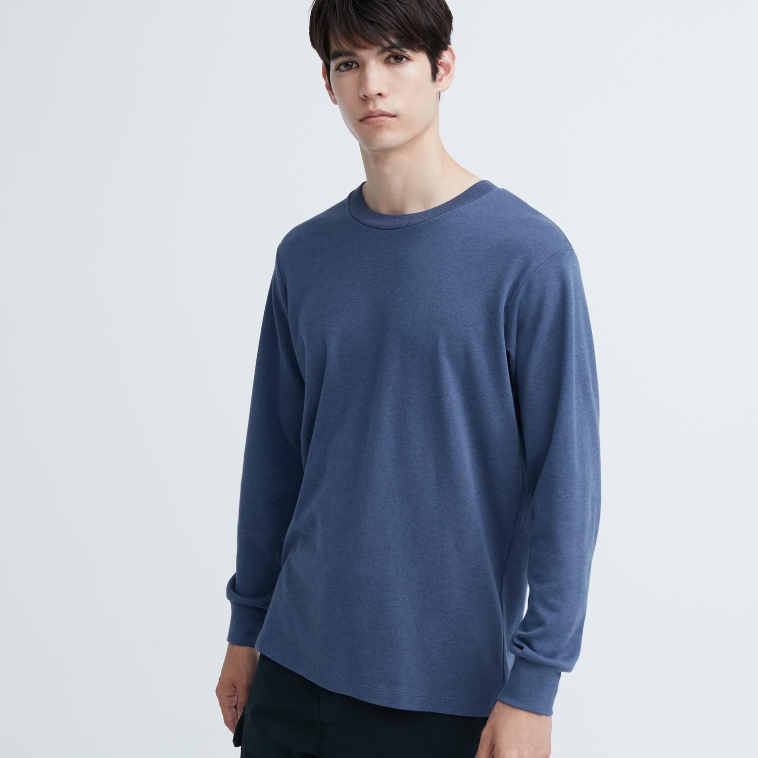 

Футболка Uniqlo с длинными рукавами, синий