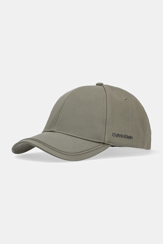 

Хлопковая кепка с козырьком Calvin Klein, зеленый