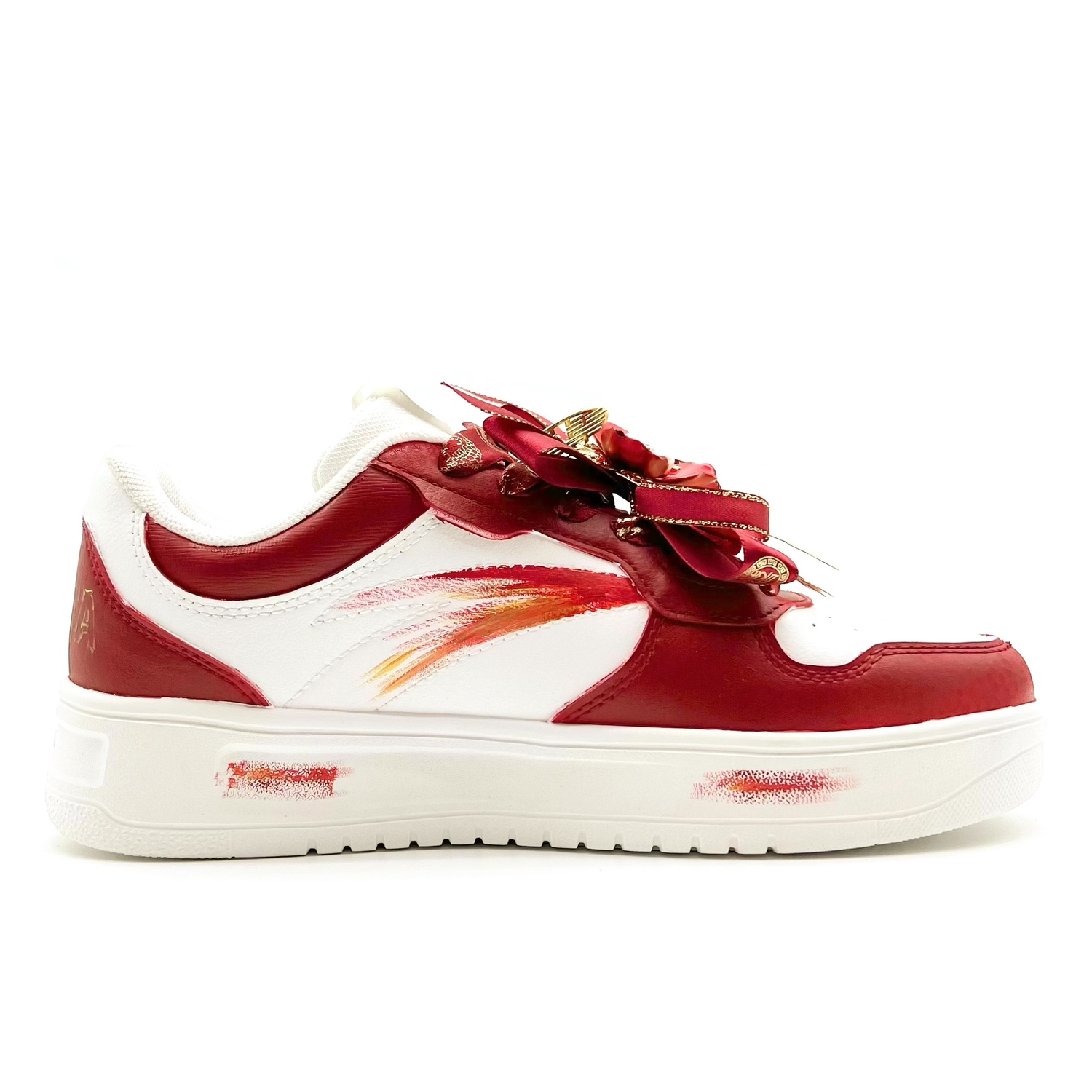 ANTA Кроссовки для скейтбординга Unisex Red с расслабленным кроем, устойчивые к истиранию, легкие и низкие — фото 3