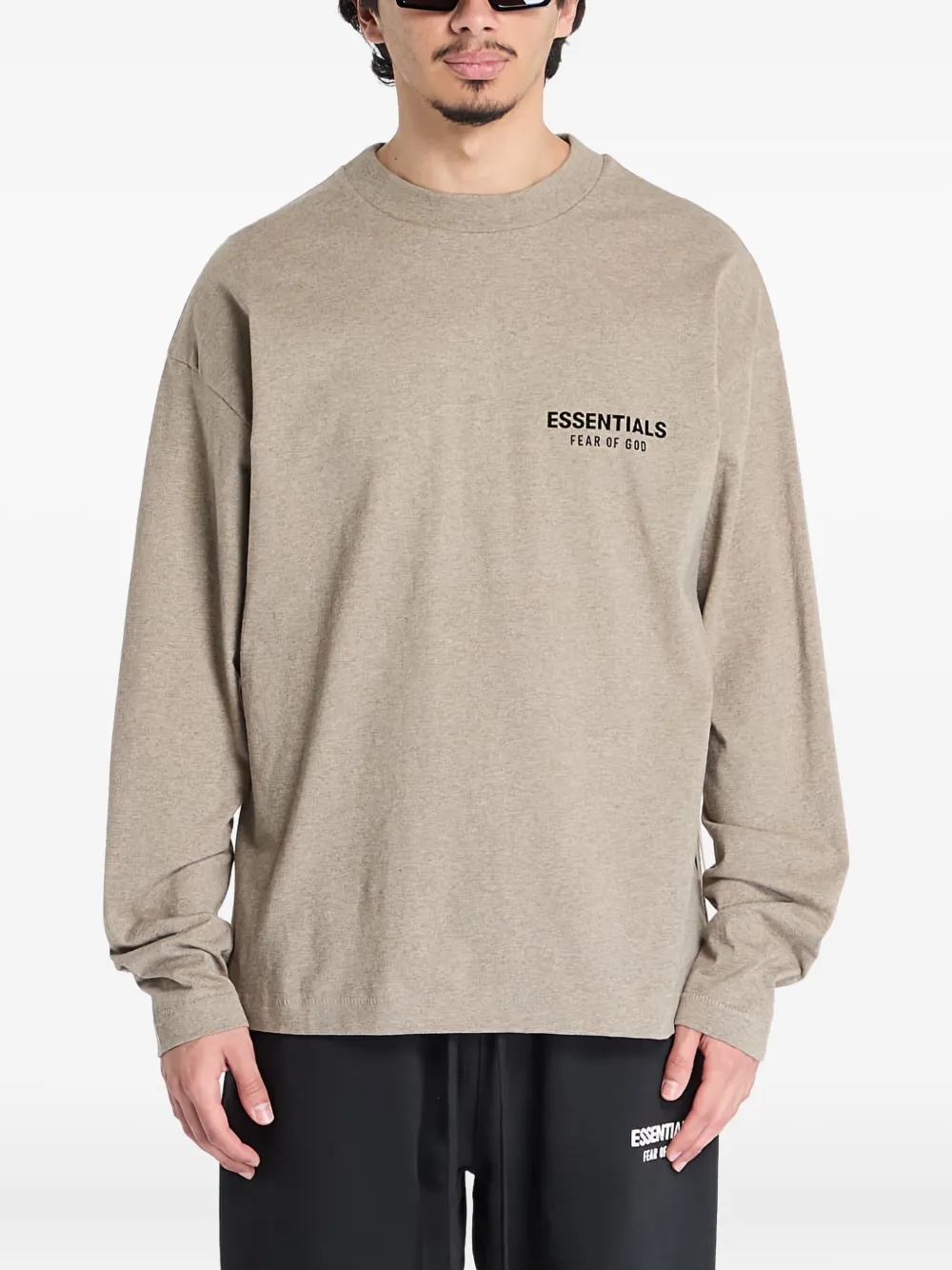 Футболка с длинными рукавами FEAR OF GOD ESSENTIALS, серый — фото 3