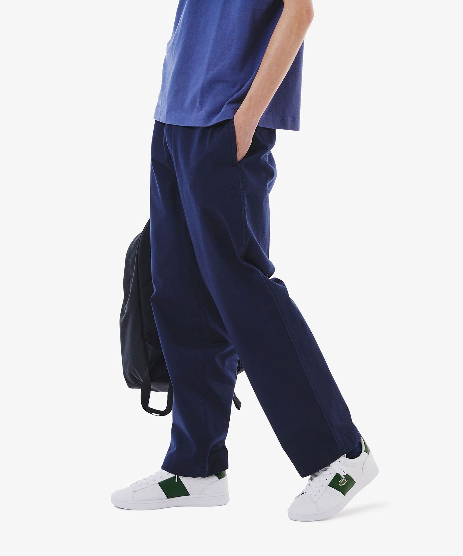 Удобные широкие брюки чинос / широкие брюки LACOSTE, Navy