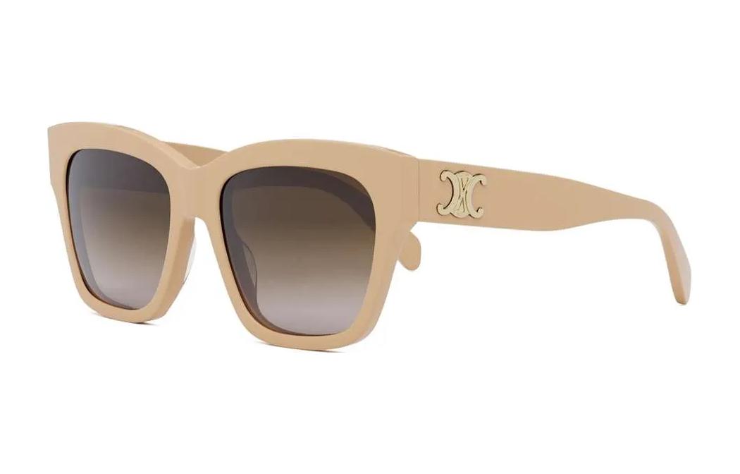 

Солнцезащитные очки асимметричной формы унисекс бежевые CELINE