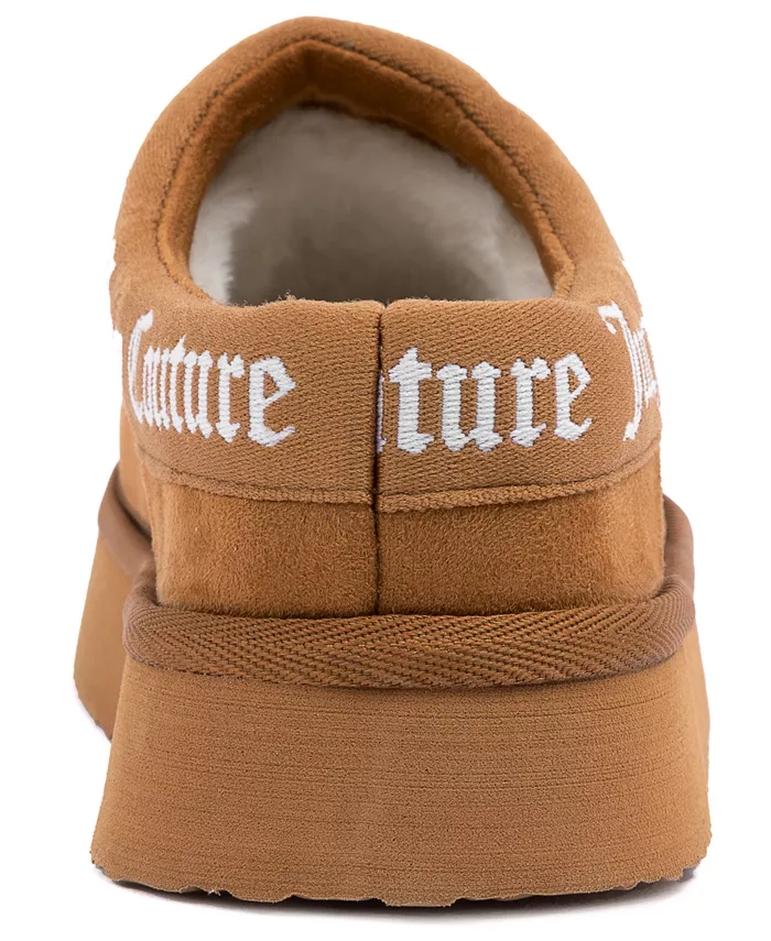 Женские тапочки Oney с закрытым носком Juicy Couture, коричневый — фото 3