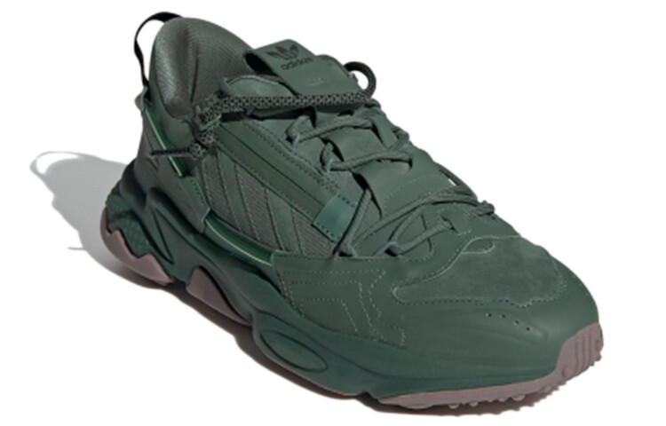 Кроссовки Adidas Ozweego Zip 'Green Oxide Gum' — фото 3