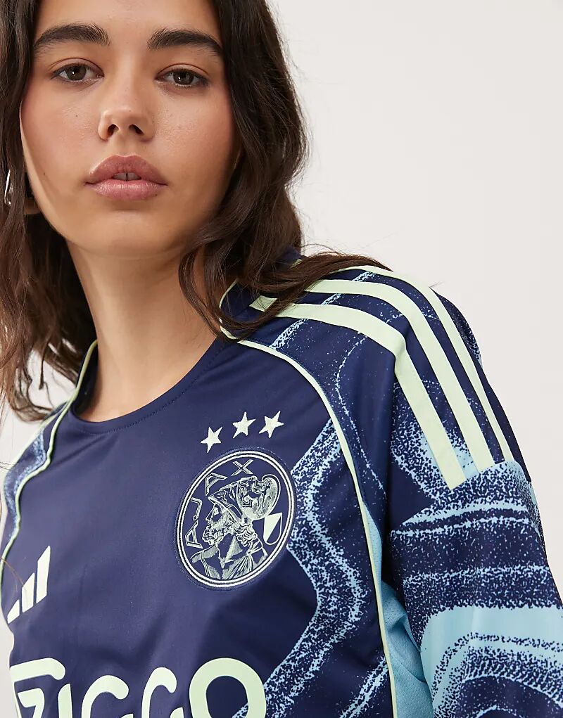 

Футболка adidas Football Ajax 25/26 для выездной игры синего цвета Adidas Performance