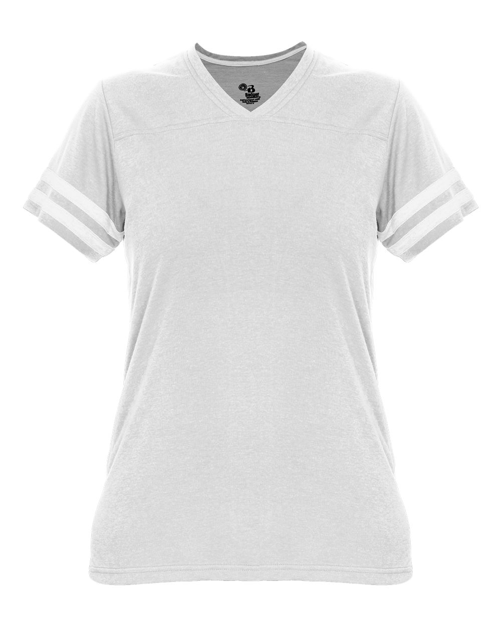 

Женская футболка Tri-Blend Fan Badger, цвет oxford/ white