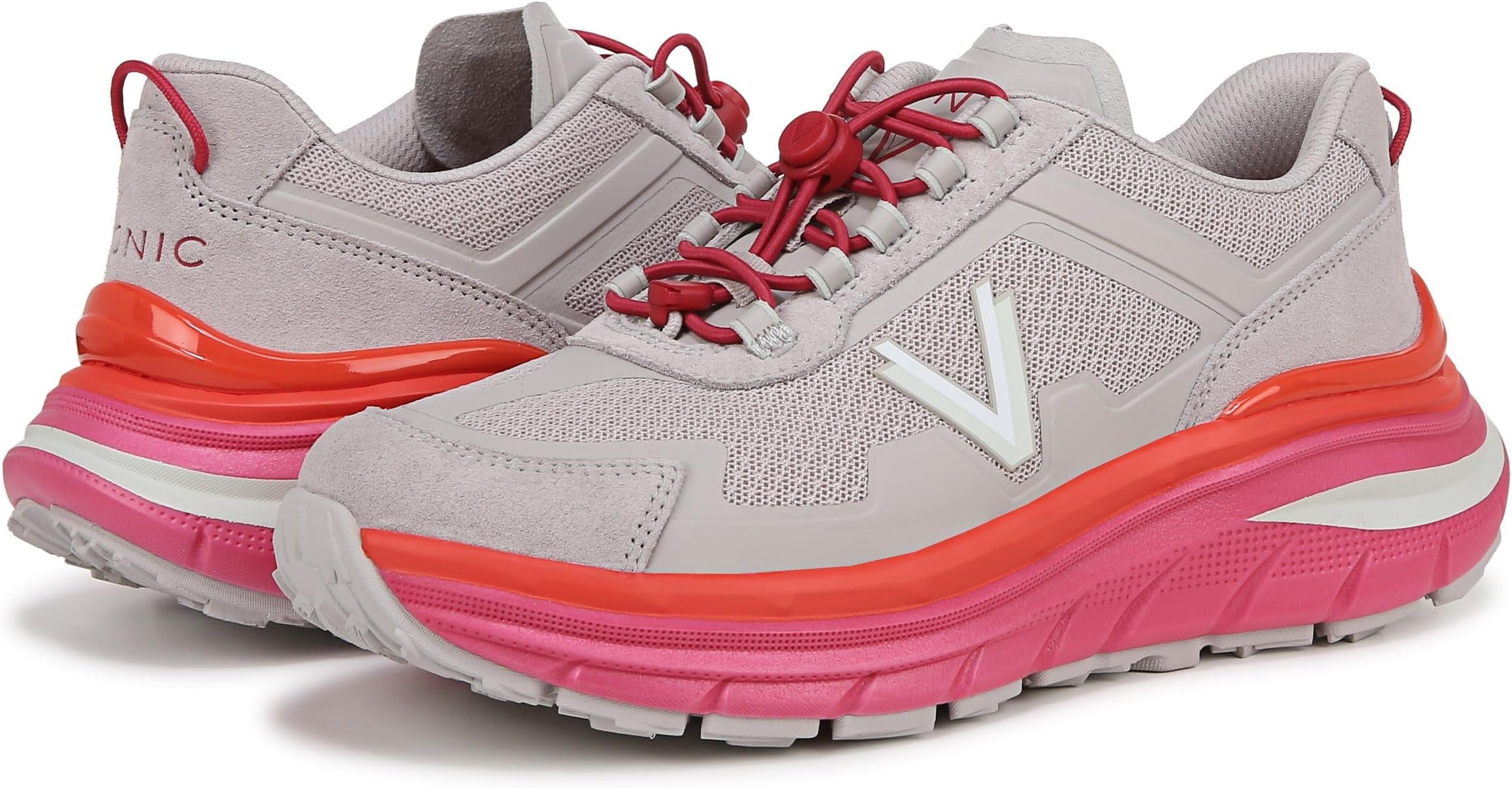 Кроссовки VIONIC Walk Max Sierra, Soft Oyster/Magenta Leather