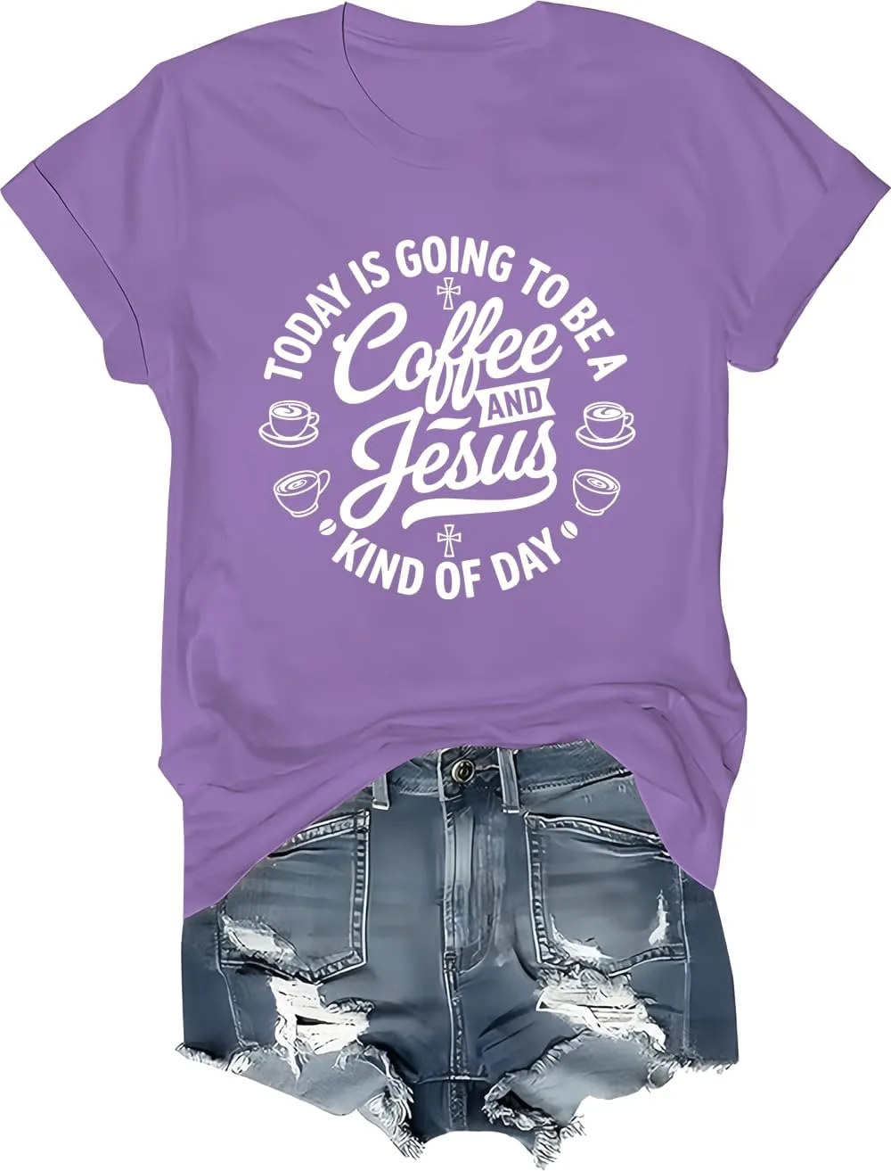 Футболка Today is Going to be a Coffee and Jesus Kind of Day