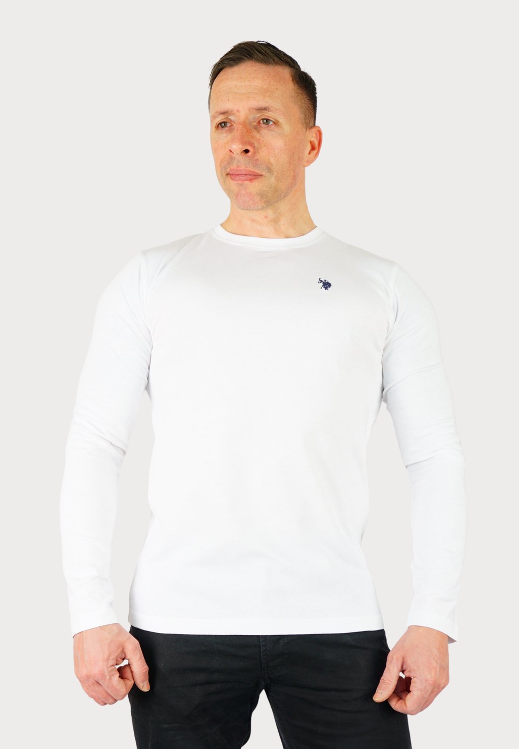 

Лонгслив U.S. Polo Assn., белый