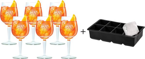 

Набор распылителей для стекла, 6 шт. Aperol Spritz, черный